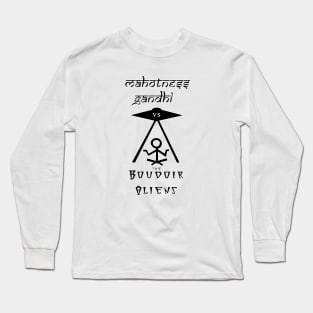 Mahotness Gandhi vs the Boudoir Aliens Long Sleeve T-Shirt